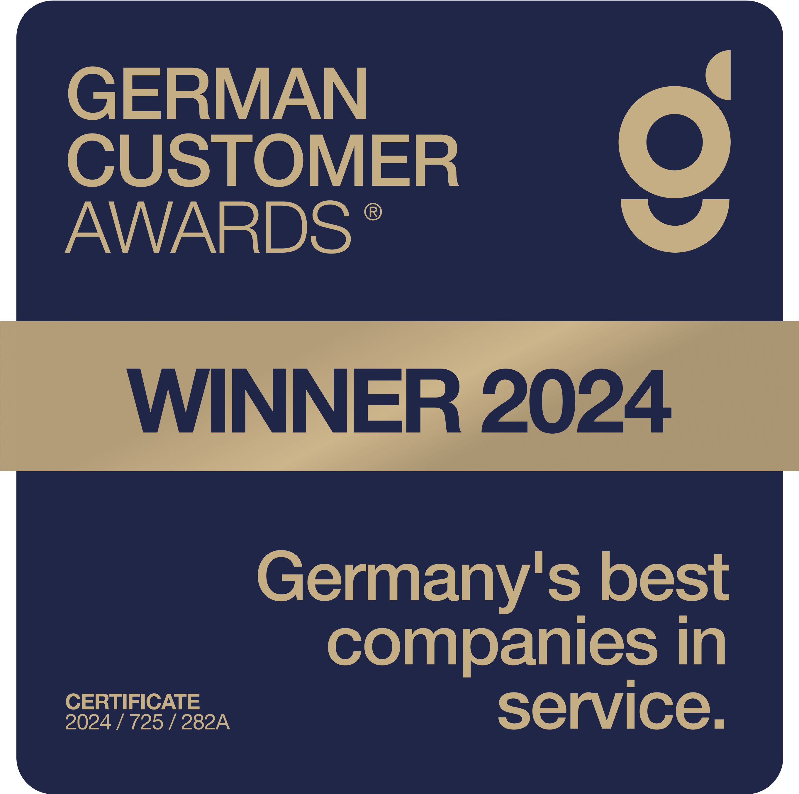 webgo erhält den German Customer Awards 2024