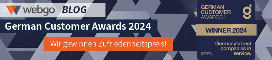 webgo erhält den German Customer Award 2024