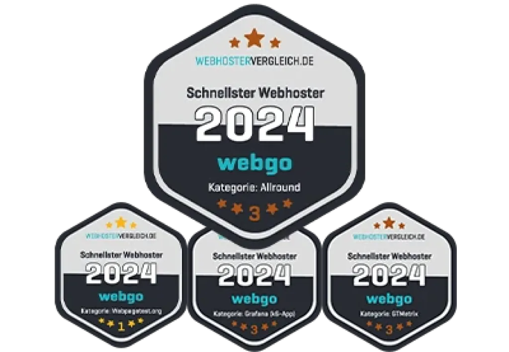 Beim unabhängigen Speedtest von Webhostervergleich.de erreichen wir insgesamt den dritten Platz.