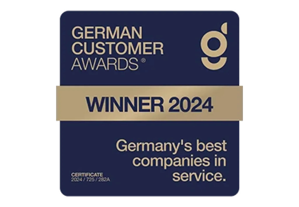 webgo ist gewinner der German Customer Awards 2024!.