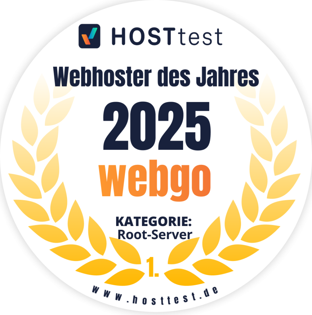 webgo ist Webhoster des Jahres 2025 in der Kategorie root Server!.