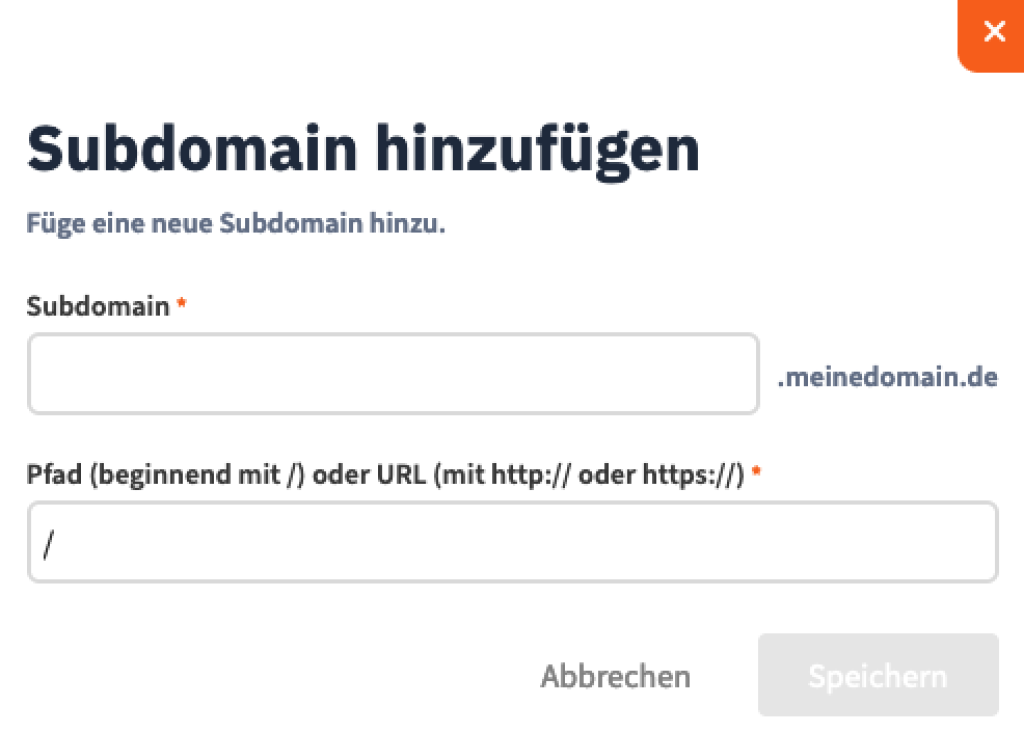 Sie können über das webgo Kundenportal ganz einfach Subdomains anlegen.