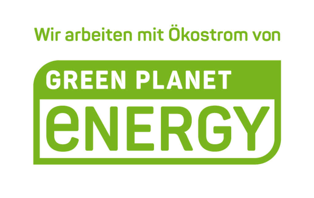 webgo arbeiten mit Ökostrom von Green Planet Energy.